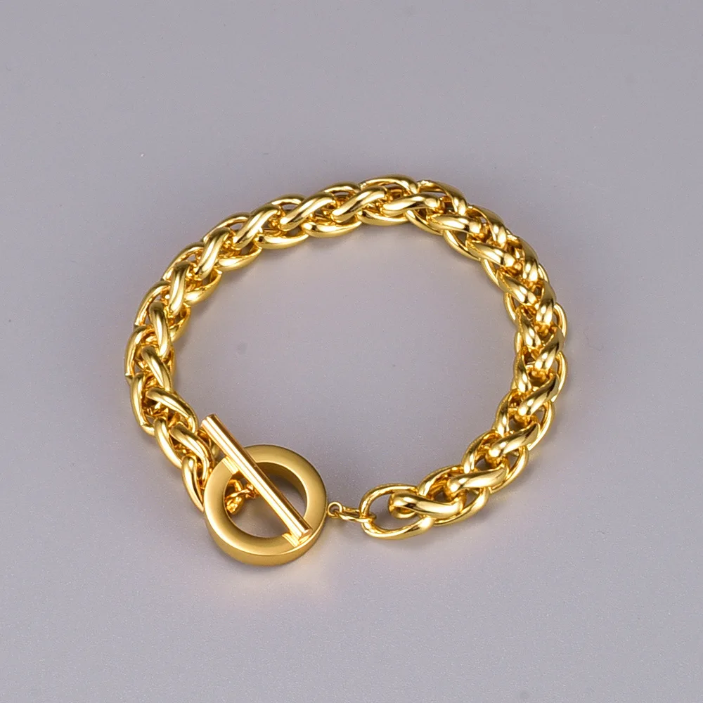 

Joolim Jewelry Wholesale Chunky Bracelet Stainless Steel Bracelet Jewelry