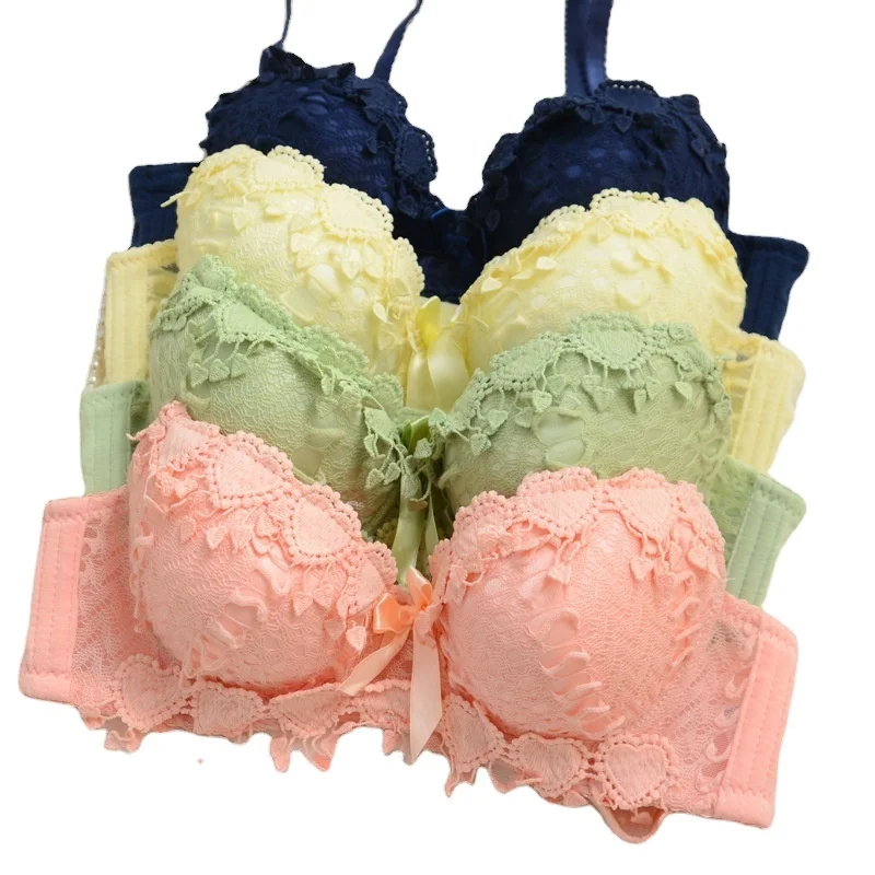 

Lovely Girls Lace Bra Panty Sets Cute Japanese Underwire Push Up Lace bra & brief sets, 8 colors