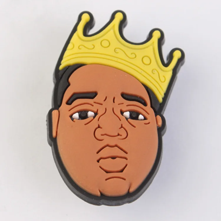 

Wholesale Clog Black Culture Pvc Custom Croc Shoe Charms Accessories Shoe Decorations