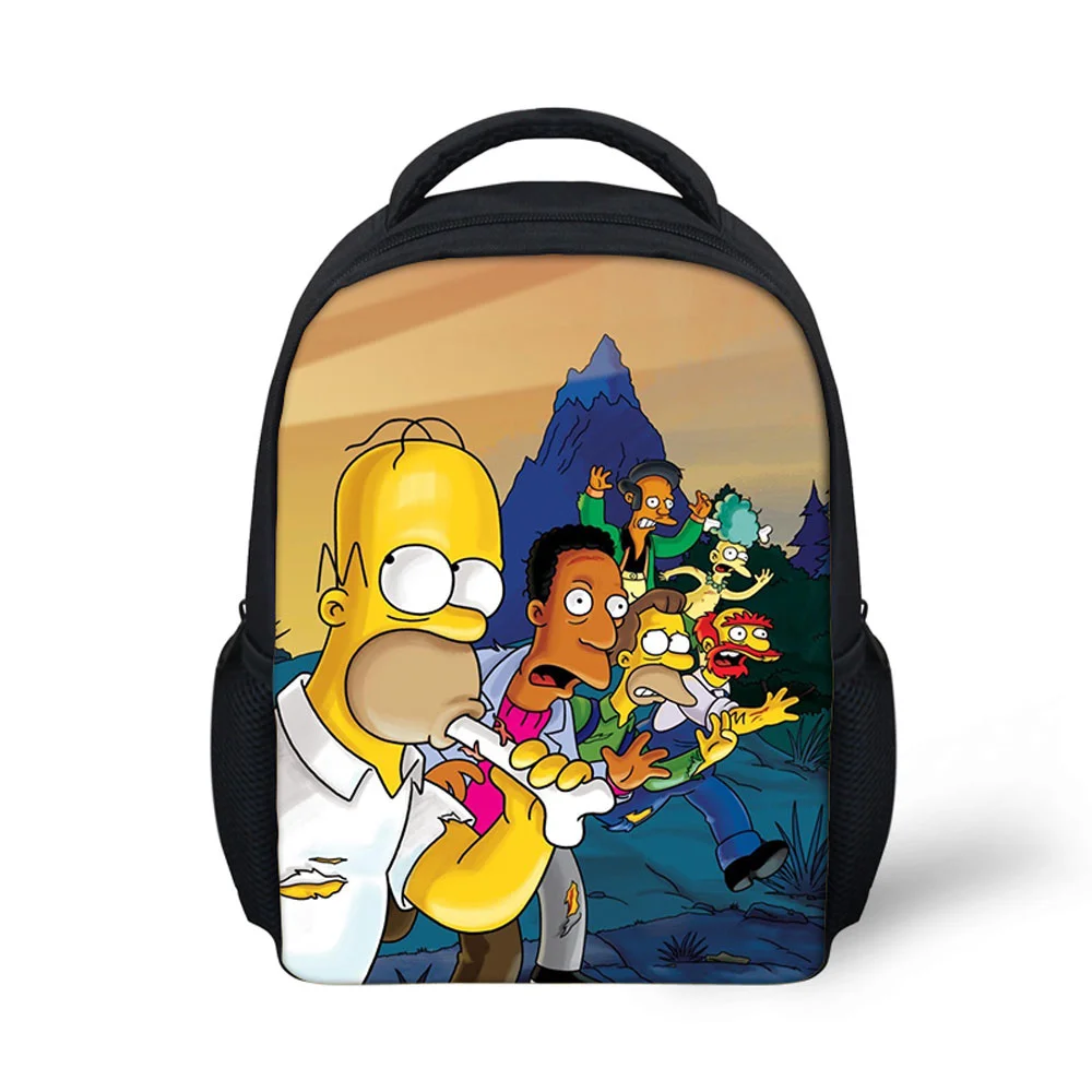 

2021 custom backpack laptop waterproof The Simpsons camping wholesale other backpacks kids school bags for girls boys student