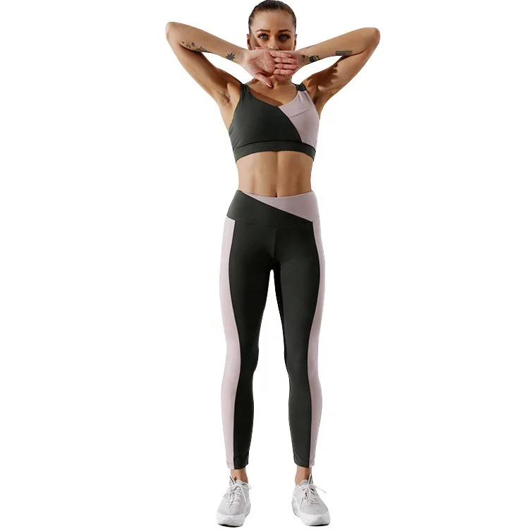 2020 New hot sexy bra fitness pants custom 2pcs seamless gym wear womens workout yoga sets