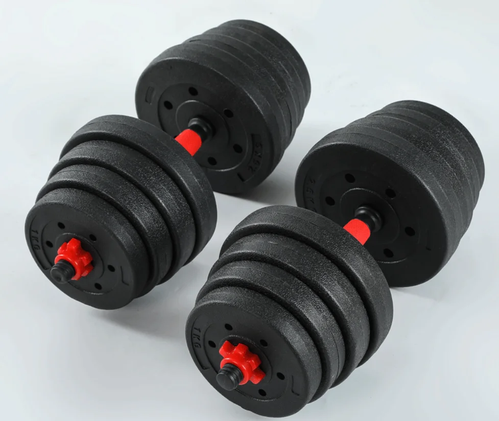 

Home fitness dumbbells for men 10/40kg barbell kit adjustable 1 pair, Black