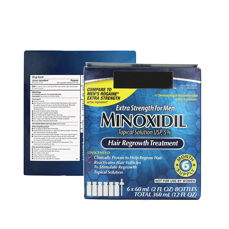 

60ml private label Biotin minoxid 5 men hair growth oil hair serum