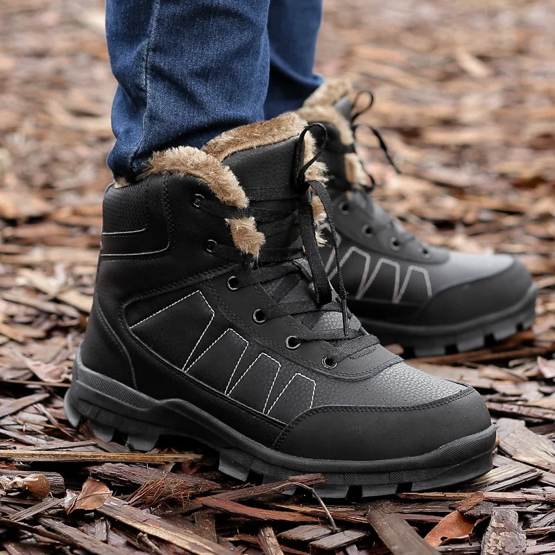 

Mens Climbing Mountain Boots Outdoor Waterproof military boots men's leather outdoor Trekking Mountaineer Shoes Hiking Shoe