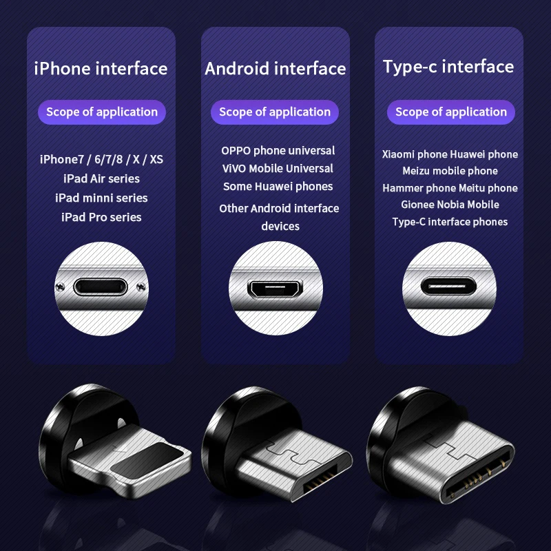 2020 New Trending LED Flowing Light Magnetic Charging Cable Cellphone Fast Charging Cord Micro USB Cable Charger Data Cable Line - ANKUX.COM