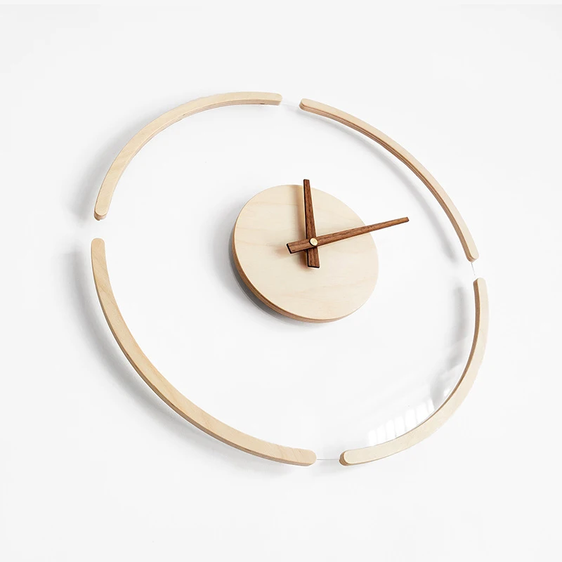 

Good Quality Custom Acrylic Nordic Transparent Wall Clock