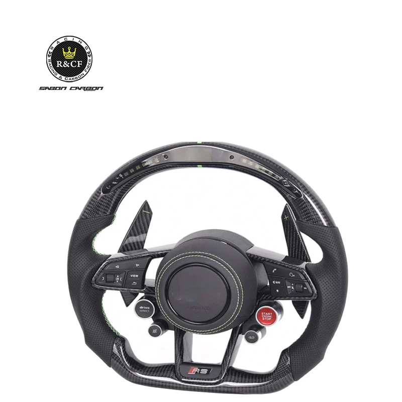 

Customization Carbon Fiber steering wheel with LED For Audi