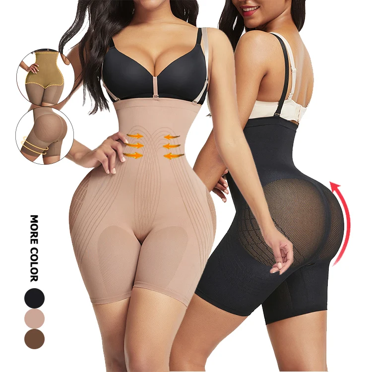 

HEXIN Dropshipping Full Bodysuit High Waist Shape Wear Shapewear Plus Size Women Body Shaper Shapewear