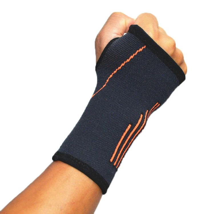 

Amazon hot sale Unisex sports nylon wristband sleeves for sport users, Black