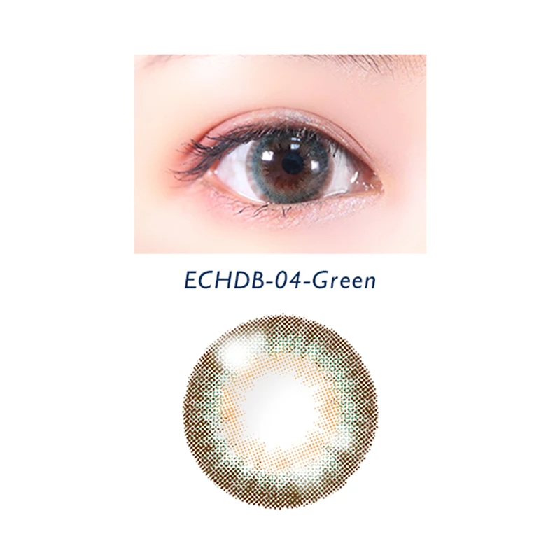 

Elliecoo Green realcon eye contact lenses 6 month use