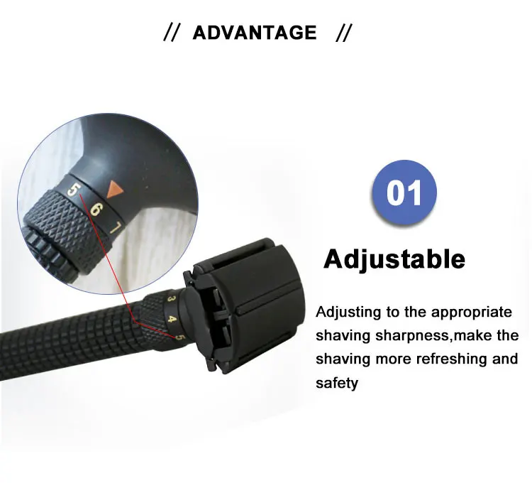 wholesale metal adjustable double edge safety shaving razor