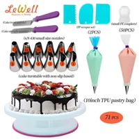 

Hot sale fondant tools Food grade diy Kit Cake Decorating Supplies with CAKE STAND SET