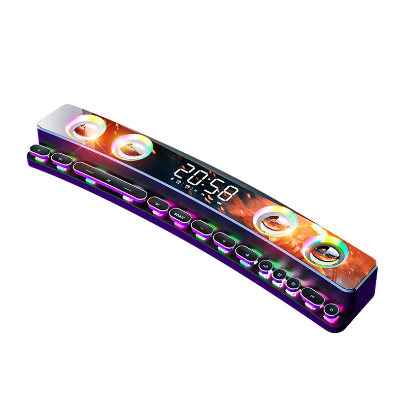 

China supplier Best price Bluetooths RGB Soundbar Low shipping fee Wireless 12 Inch Bass With 2.0 Gaming Speaker