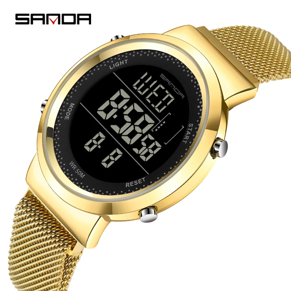 

SANDA 383 Best Price Sanda analog digital Watch For Men Women Digital Movement Fashion Watches Couple Wrist Watch, 8 colors choose