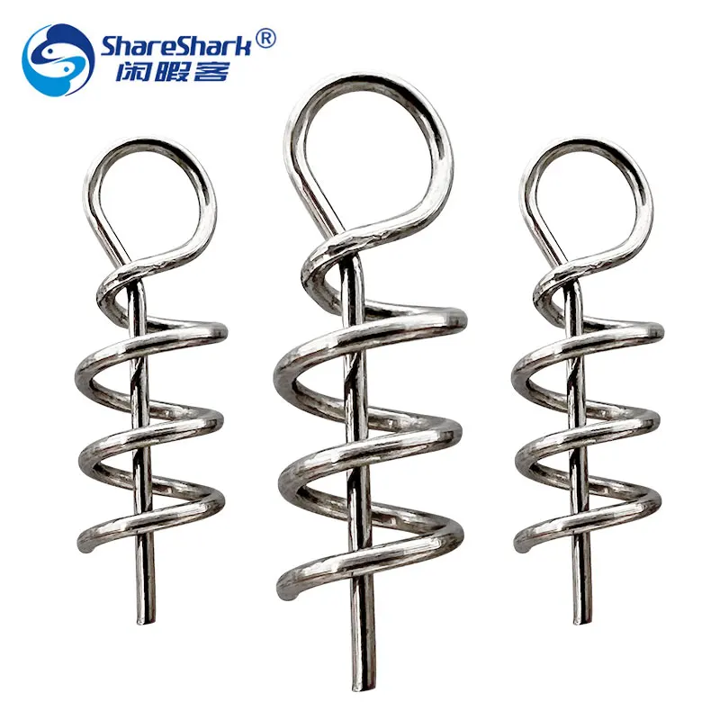 

Stainless Steel Spring Lock Pin Needle Soft Lure Worm Crank Twist Lock Crank Hook Spring Lock Pin Needle