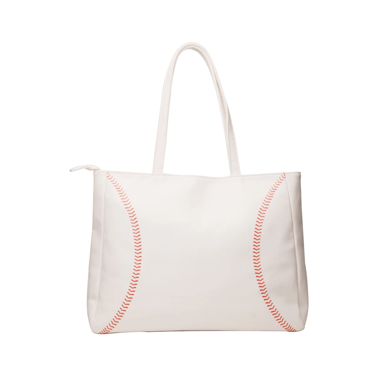 

Wholesale Oversize Baseball Tote Handbag White Red Baseball Softball Print Packages Gifts DOM-1141772