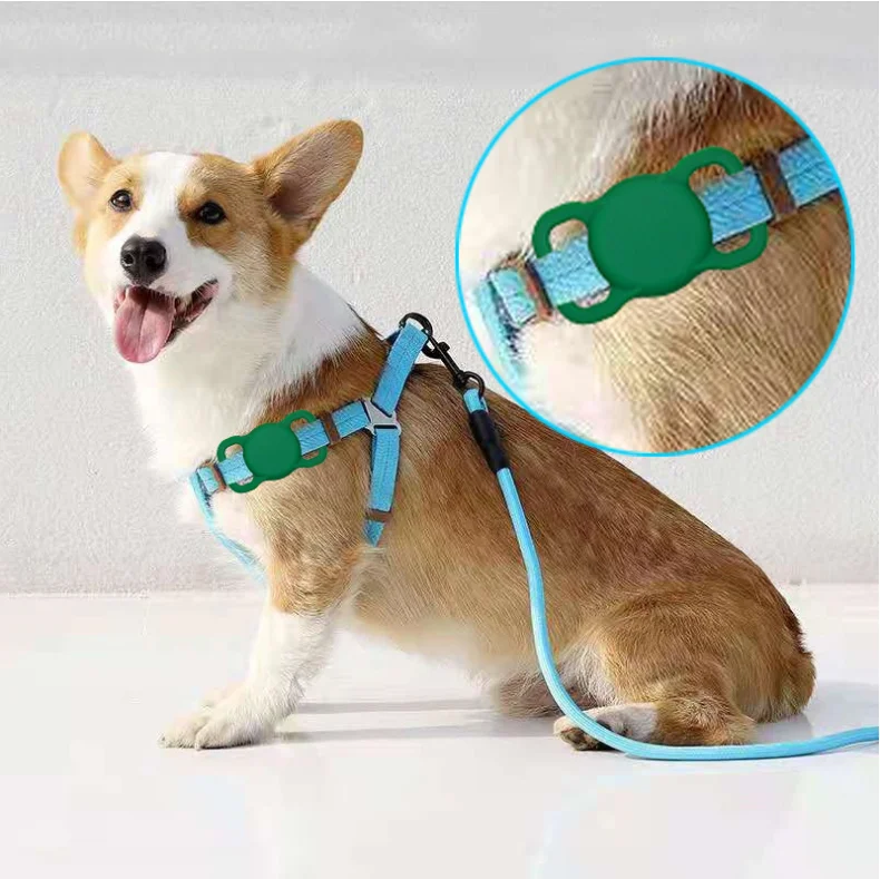 

Silicone Anti-lost Dog Collar Protective Cover for Airtags Case for Backpack Bag