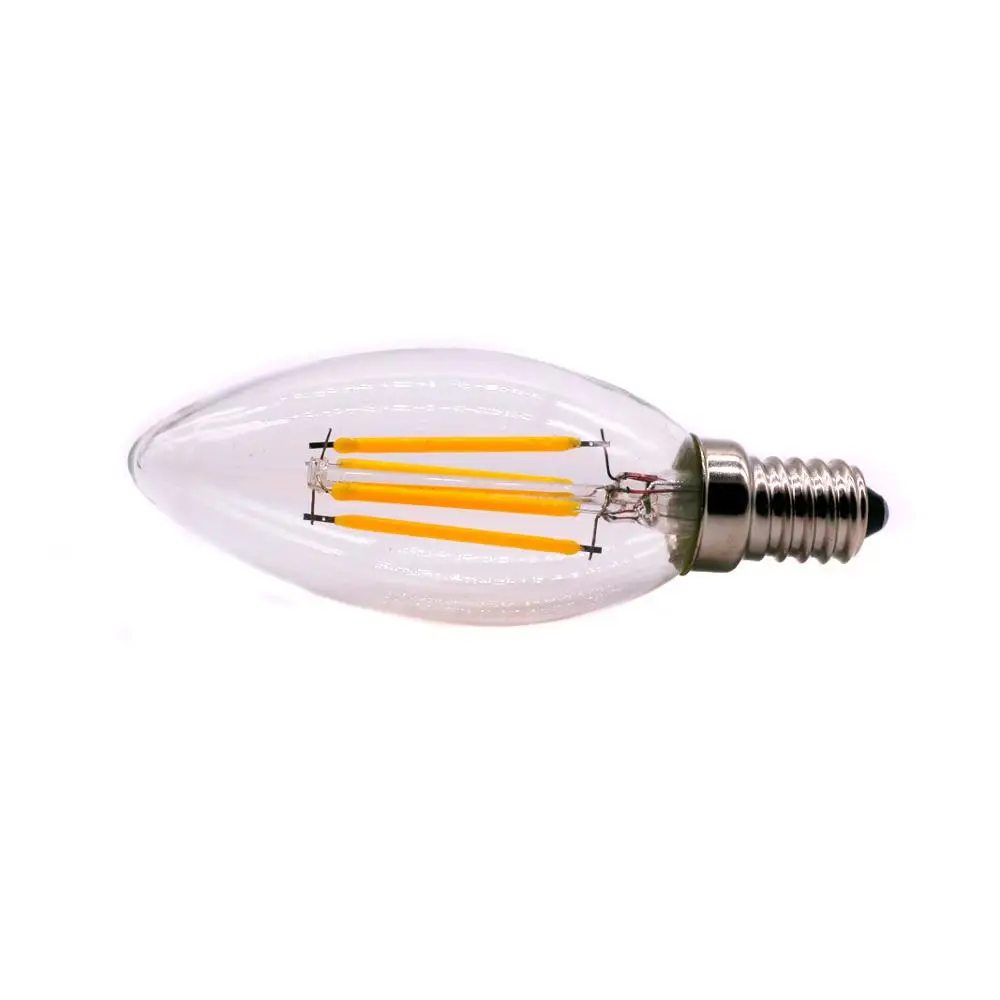 E12 12V led filament light bulb 2W/4W/6W For Chandelier Lighting