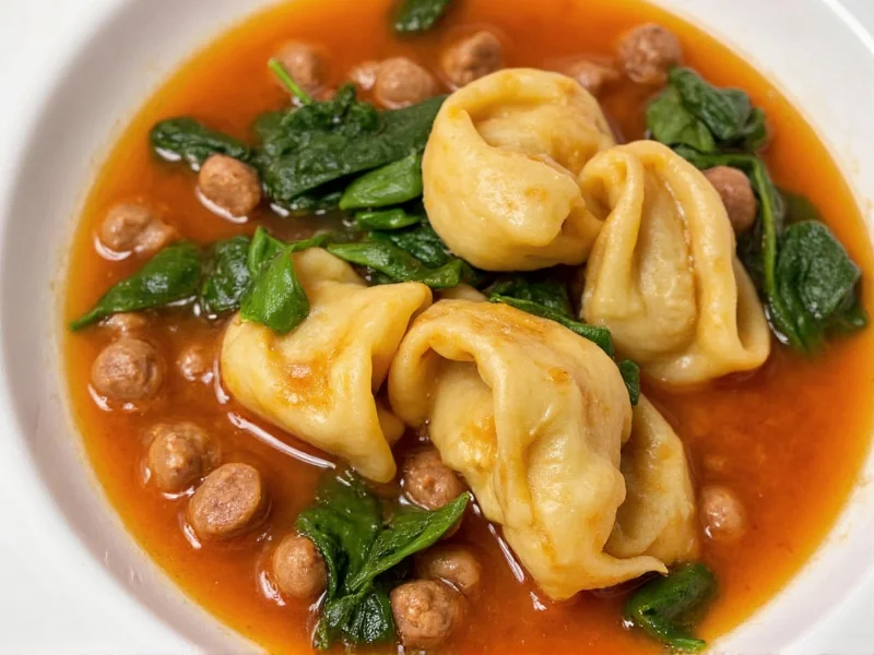 Tortellini Soup with Sausage & Spinach Recipe