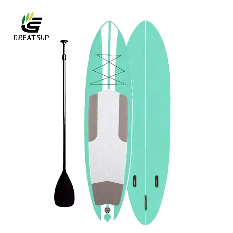 

Inflatable Stand Up Paddle Board Hot sale new design cheap wholesale light surfboard SUP Board, Green