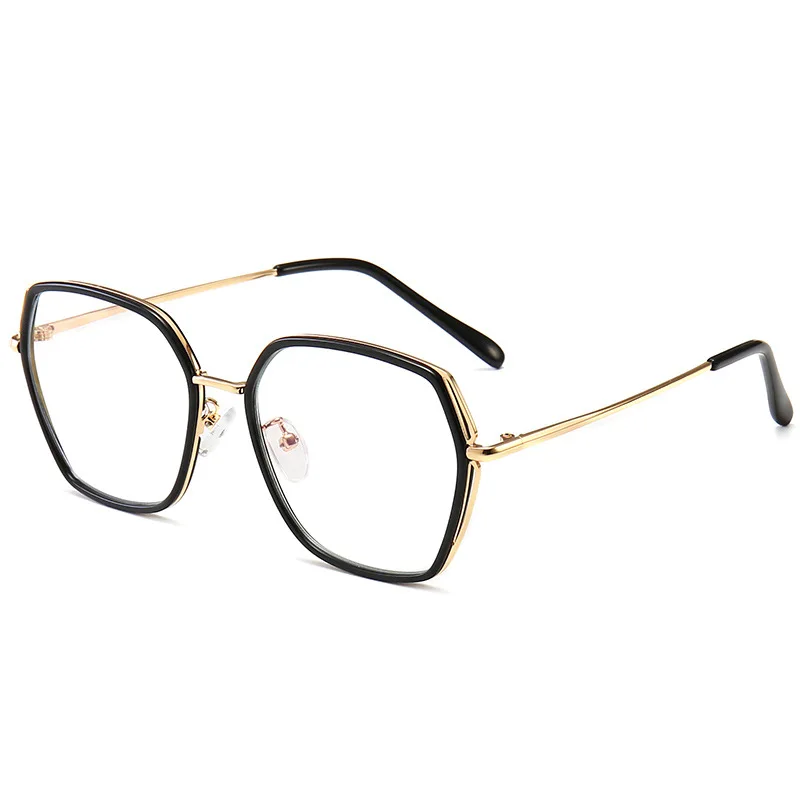 

2019 new style polygon style glasses frame Anti-blue lens optical glasses frame, As you see