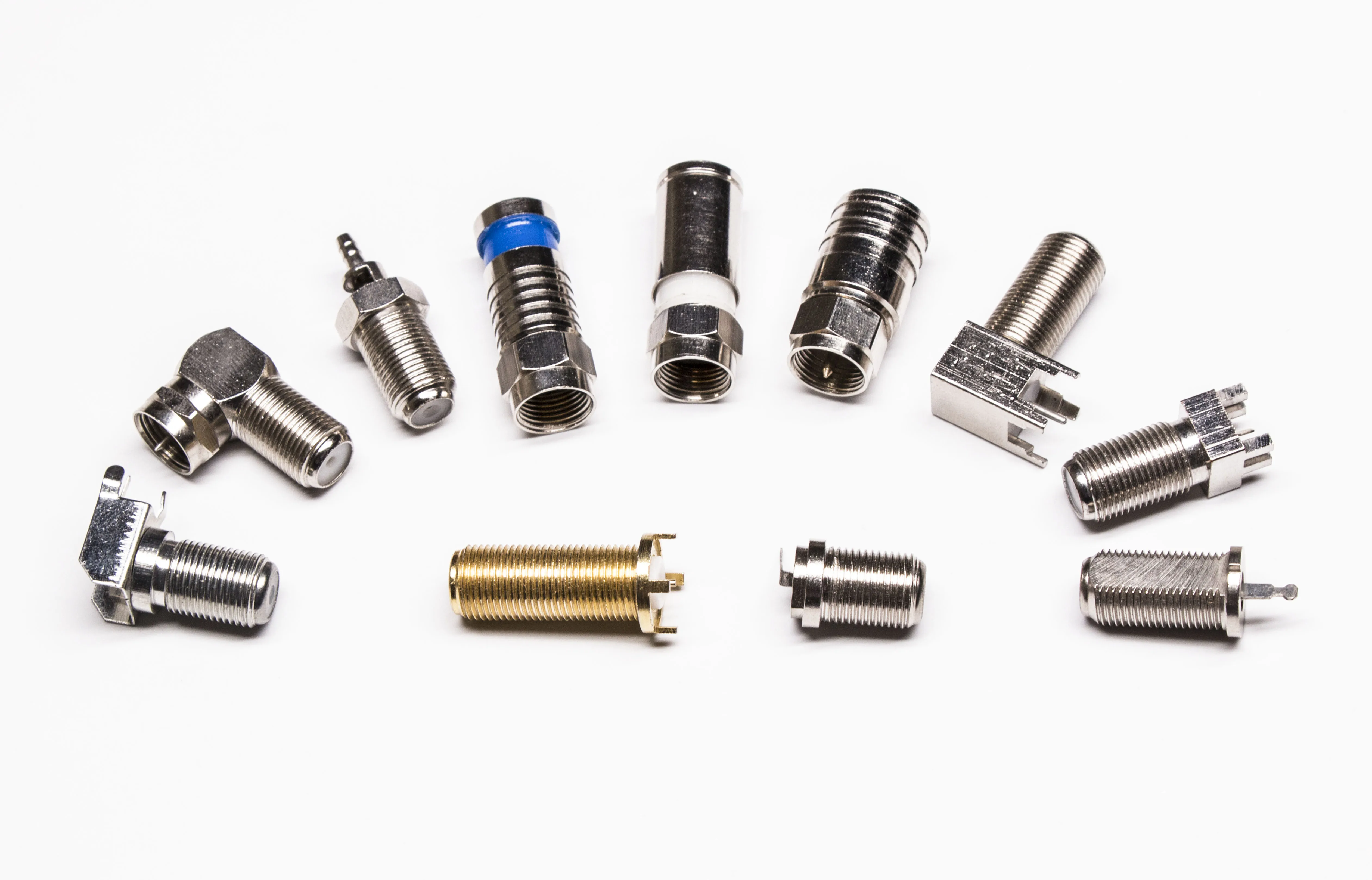 hot sell crimp type f male plug coax connector