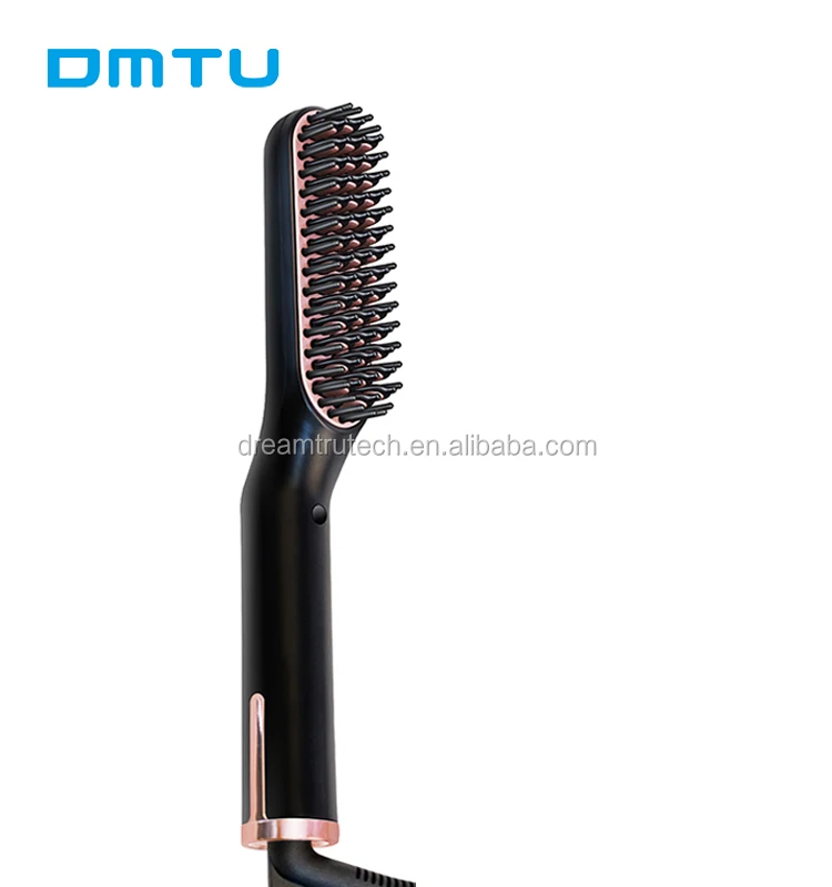 

DMTU Men Quick Hairbrush Massage Comb Hair Beard Straightener Styler Comb Detangle Shower Brush Hair Styling Comb, Black+gold,blue (customized as you request)