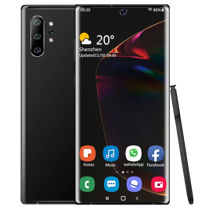 

global Unlocked Smart Phones 6.8inch full screen 8+ 64GB+128GB TF card android Mobile Phone Note 10