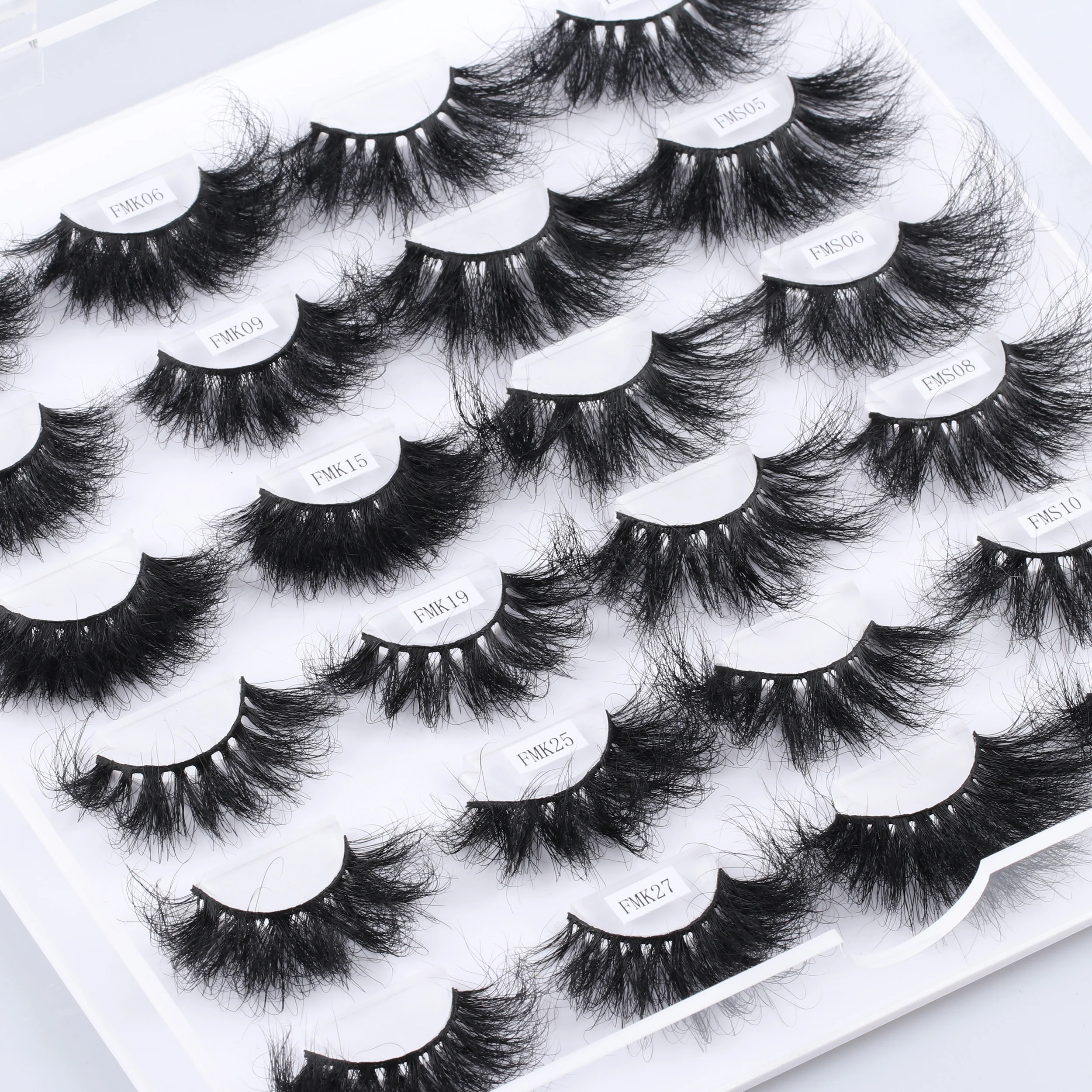 

Worldbeauty private label 3D Faux Mink band less false Eyelashes