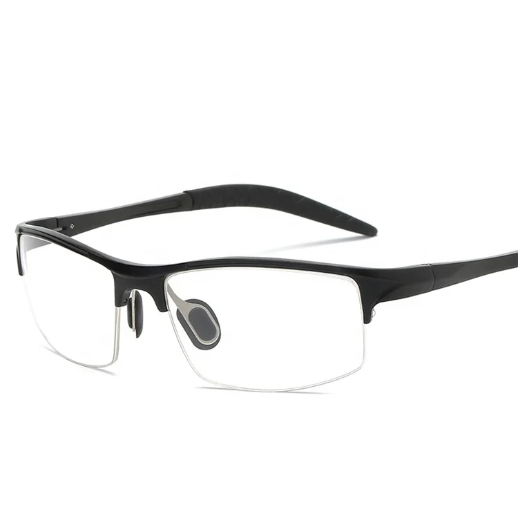 

New Model Sports Men Half Rim Frame Metal Aluminium Magnesium Alloy Eyewear Optical Frames Eye Glasses Eyeglasses