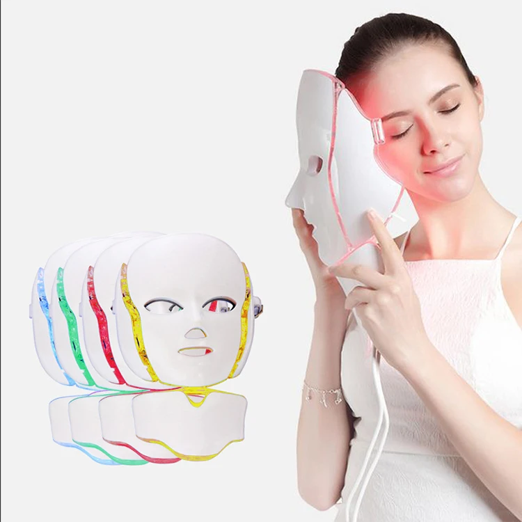 

Multifunction Colorful Photon Facial Neck Skin Care Light Beauty Therapy 3 Colors LED Face Mask