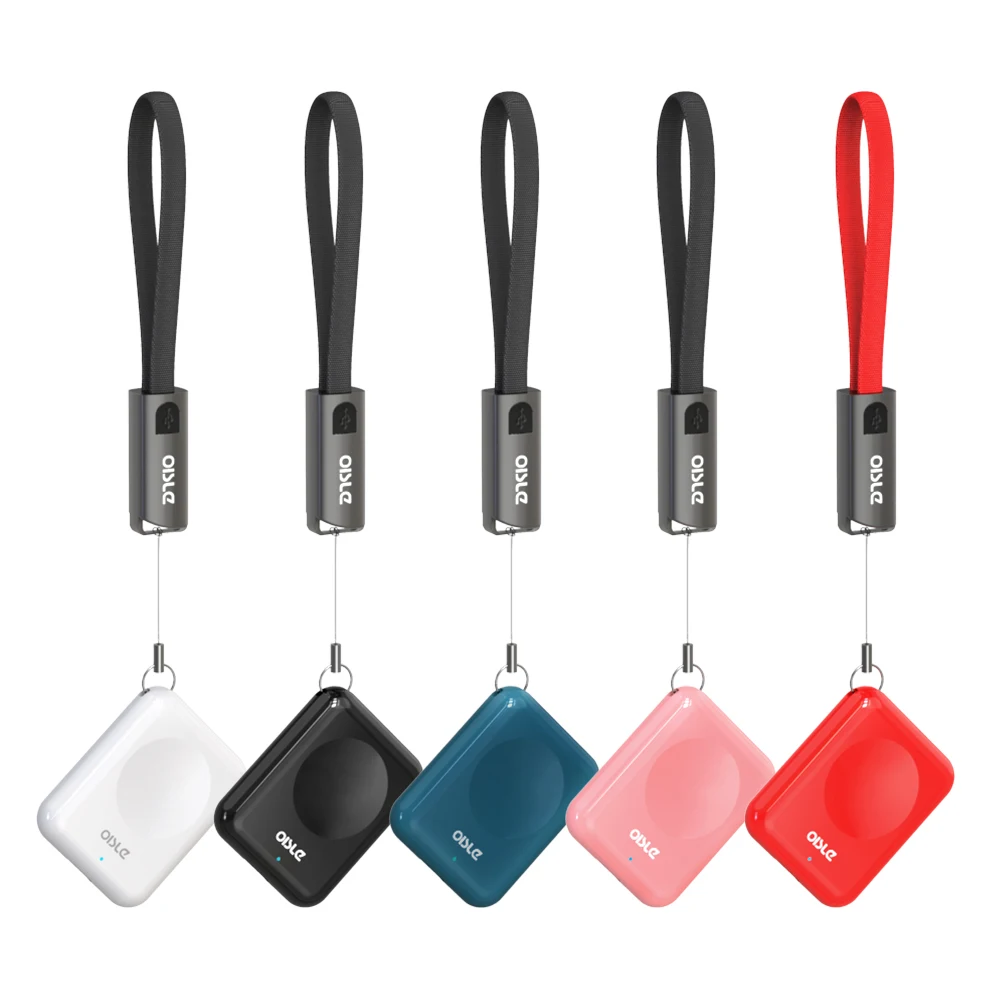 

OISLE New Magnetic Portable Mini Charger 5 Colors Magnetic Wireless Charger For Apple Watch, White/black/red/blue/pink