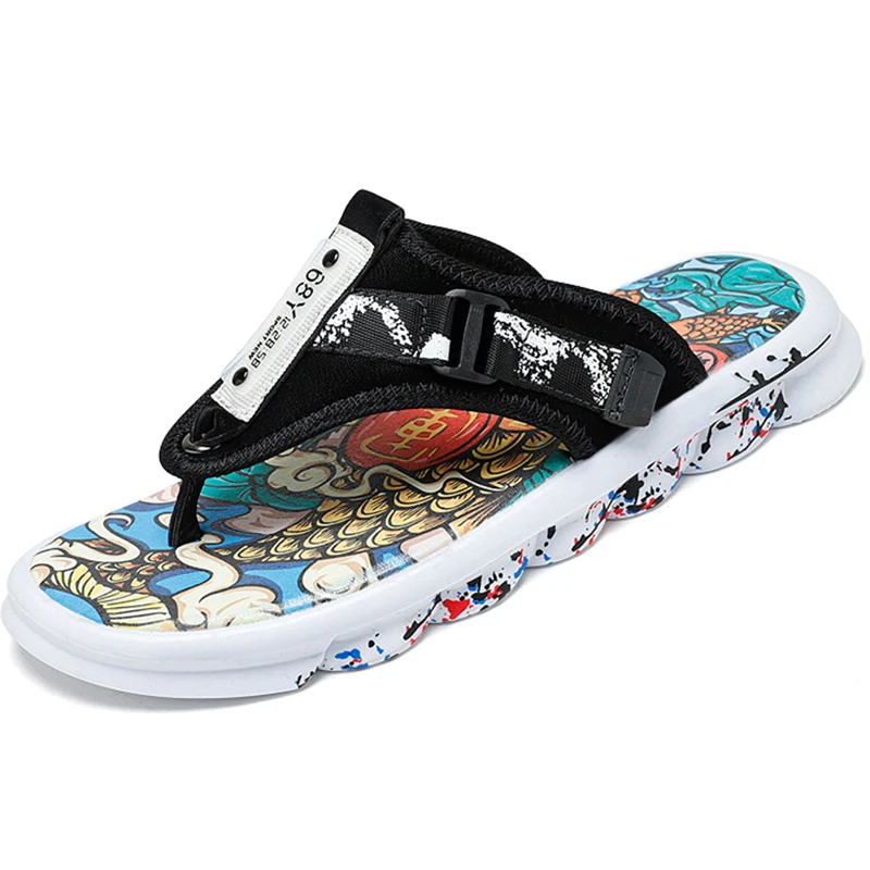 

Fashion Couple Slippers Summer Men and Women Slippers Beach Summer Outdoor Leisure Sandals Plus Size Men Shoes