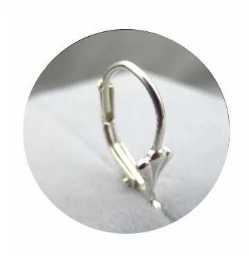 Plain silver hook 100% solid