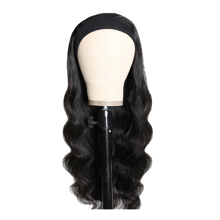 

wigs on headbands virgin human hair from very young girls, Natural color