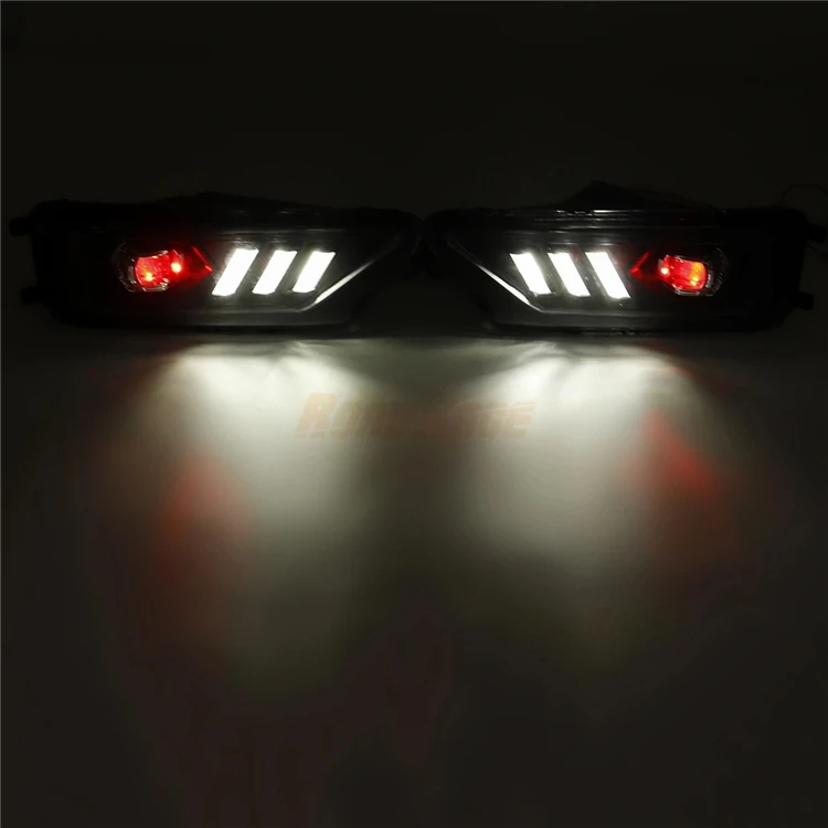 Front Bumper Led Drl Daytime Running Light Fog Lights Lamp With Turn