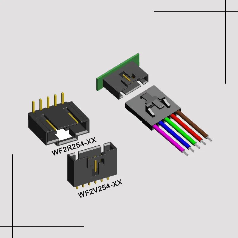 Anche-DIP 2 mm 10 VIE 1 RIGA Dritto Attraverso Foro PCB Maschio intestazione pin