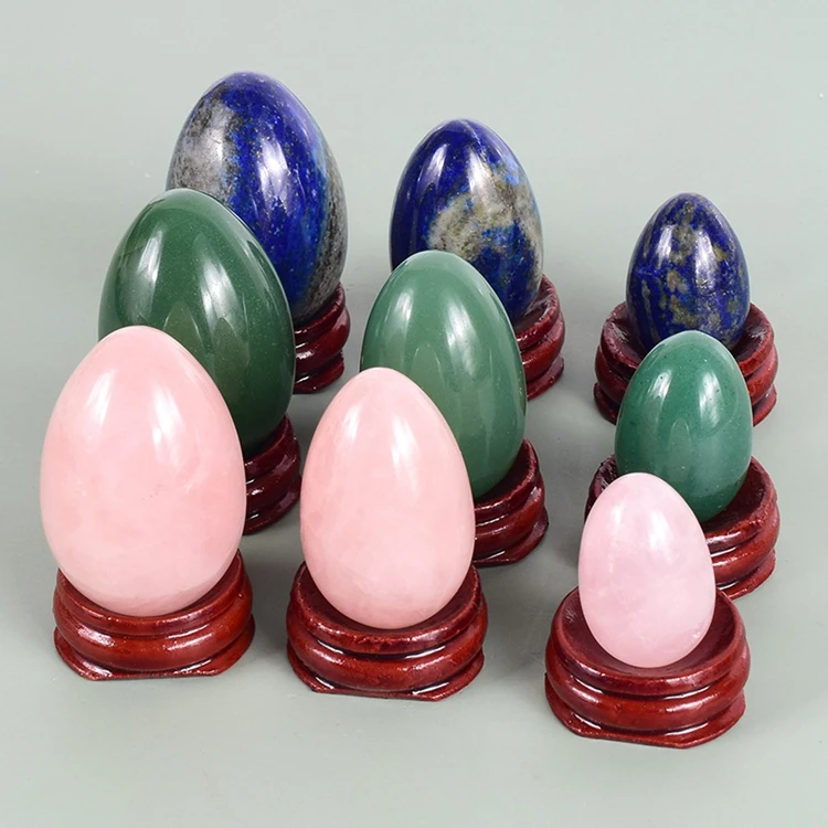 

Most popular item Natural Gemstone Crystal Reiki Healing Sphere Yoni Massage Egg for christmas gift decorations