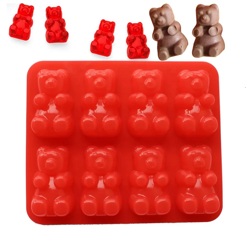 

3D Silicone Gummy Bear Mold For Jelly Chocolate Candy