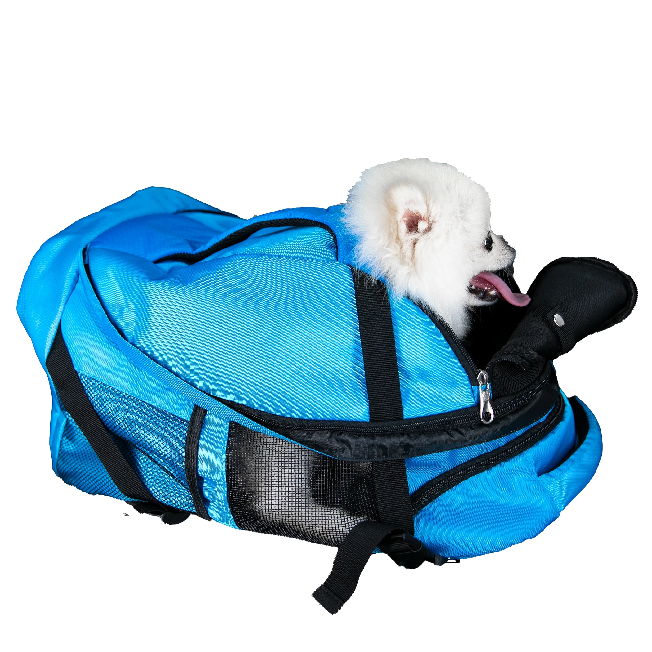 

Carrier Dog Bag For Medium and Large Pets Front Facing Adjustable Dog and Cat Backpack Carrier Fully Ventilated Veterinarian Air, Light blue