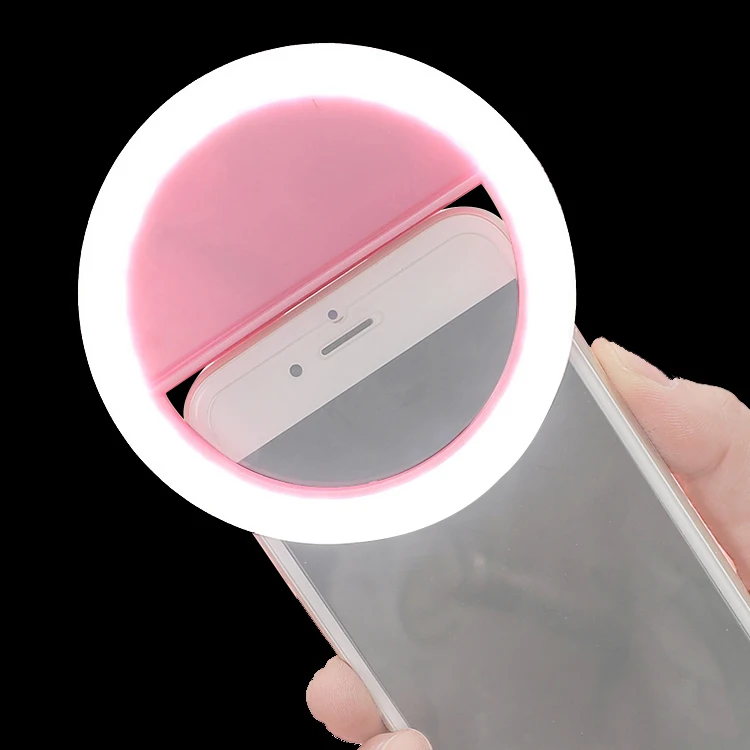 

Universal Selfie LED Ring Flash Light Portable Mobile Phone Selfie Lamp Luminous Ring Clip Selfie Ring Light