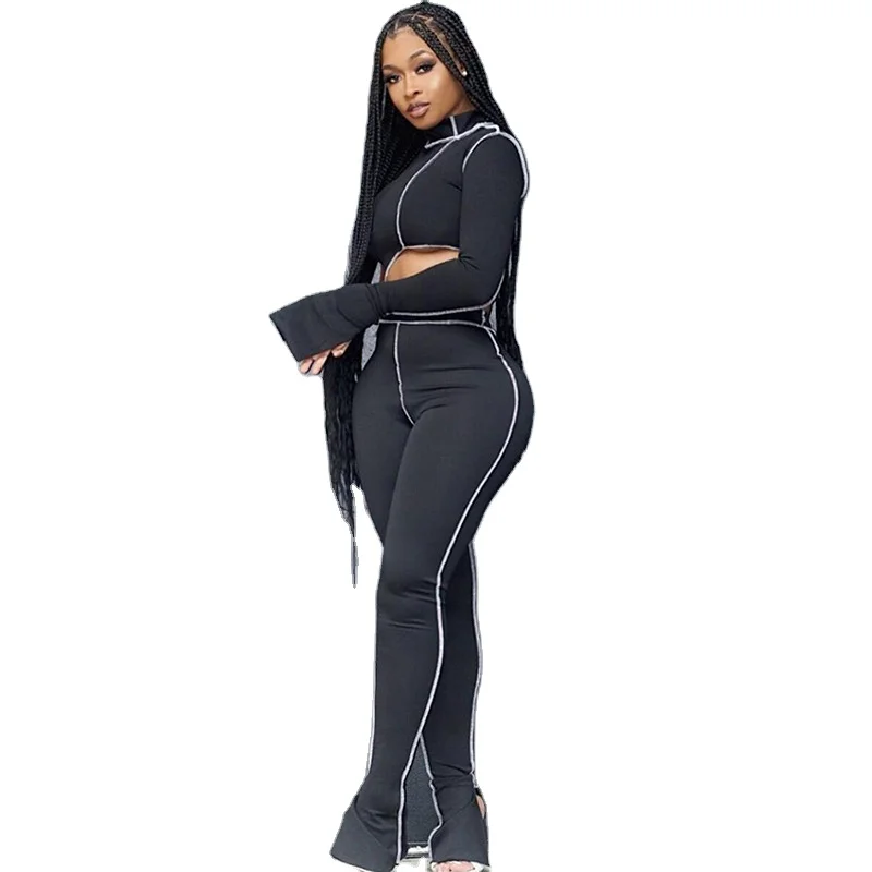 

Customize 2 Piece Set Outfits Stacked Pants Two Piece Set Womens Clothing fall clothing for women