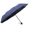 Auto open auto close pure color wooden handle umbrella