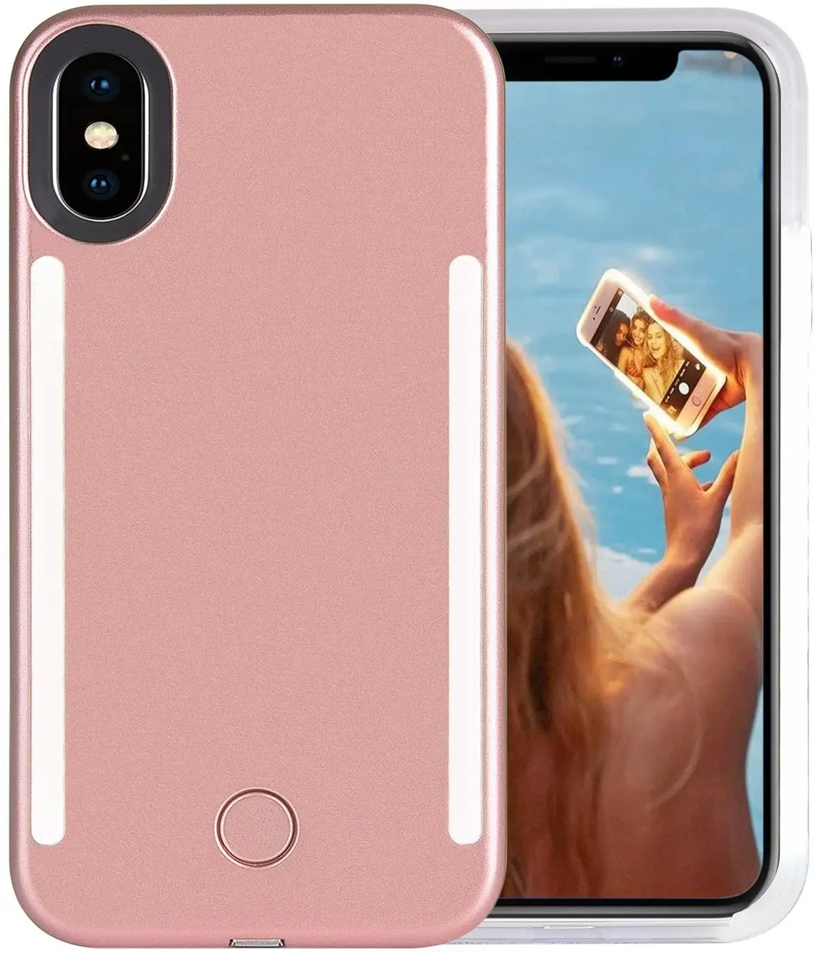 

High quality custom shockproof gasbag led light up luxury phone case, Rose goldblue, golden, green, multi, pink, purple, transparent