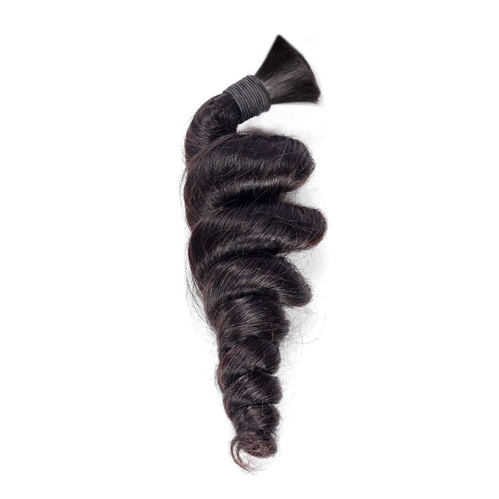 

VMAE Peruvian Full Cuticle Aligned No Weft Virgin Hair Bulk Wholesale Kinky Curly Deep Loose Wave Bulk Human Hair For Braiding