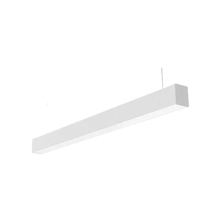 
DALI dimmable 1200mm 31W Linkable LED prismatic pendant linear light 