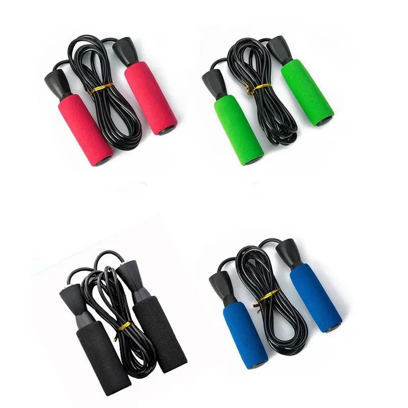 

High Quality Cheap Jump Ropes Sponge Handles Skipping Rope Speed Skipping Rope for Adult and Kids, Customized color