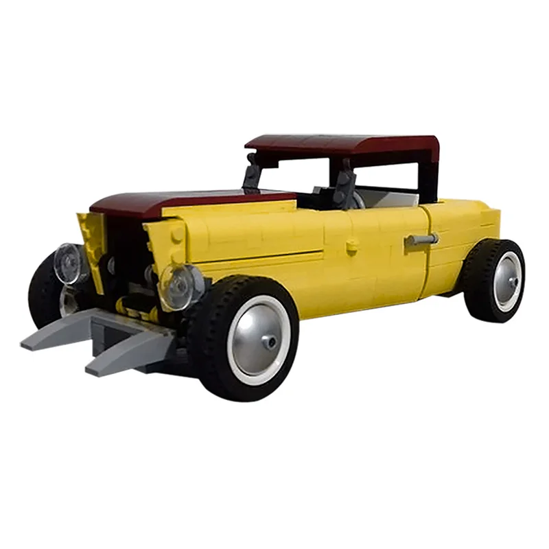 

Buildmoc Ford Model B 1932 Car Educational Building Block Car For Boys, Mix color
