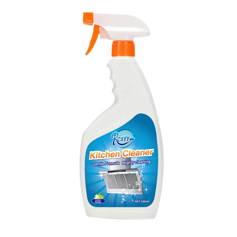 

500ml Eco-friendly Trigger Sprayer Strong Oil Stain Removal Liquid Kitchen Detergent Cleaner