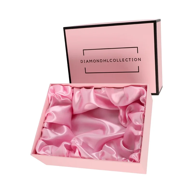 

Factory Custom Custom Logo Printed Packaging Matte Pink Gift Paper Box